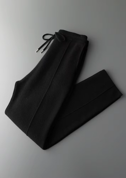 Pure Extra-Fine Merino Wool Black Falconi Set | Portovelli