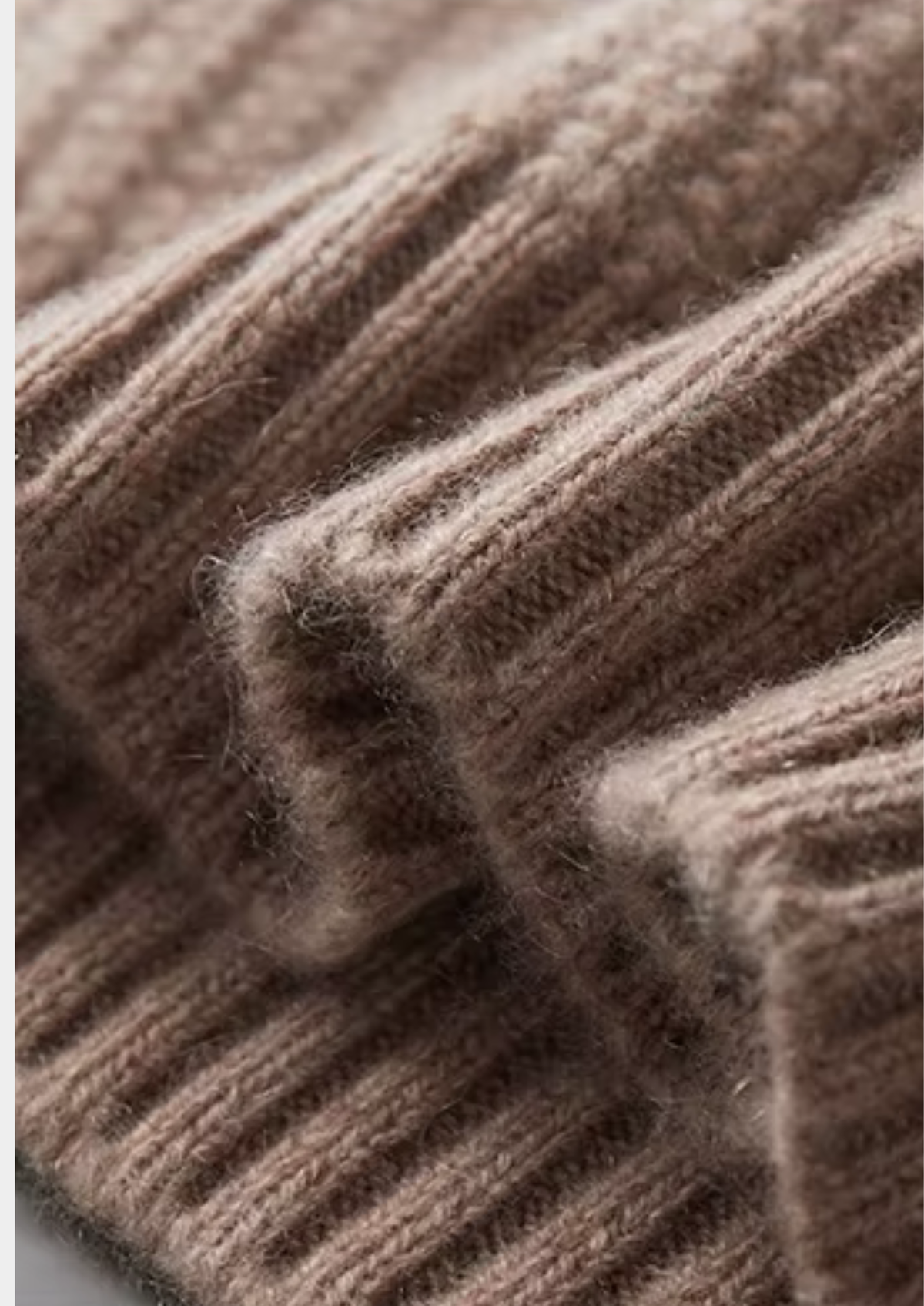 Pure Cashmere Beige Heavyweight Crewneck | Portovelli