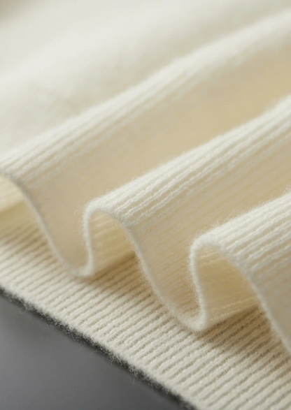 Premium Cashmere Ribbed Half-Zip Sweater | Portovelli