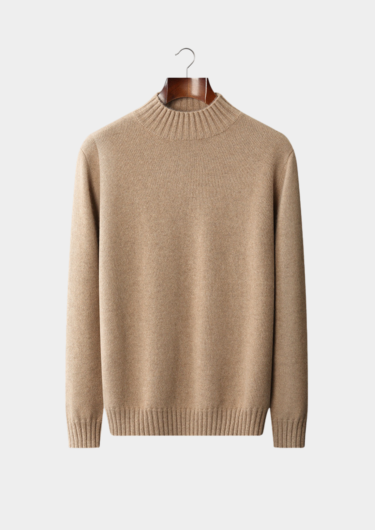 Pure Cashmere Mockneck Sweater | Portovelli