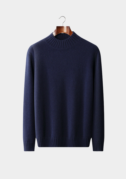 Pure Cashmere Mockneck Sweater | Portovelli