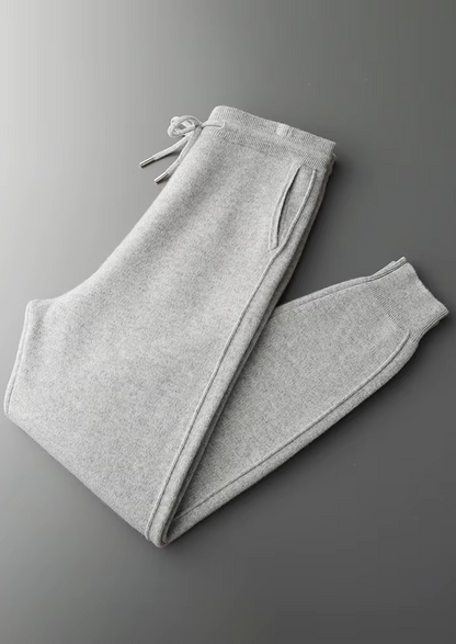 Pure Extra-Fine Merino Wool Leisure Joggers | Portovelli