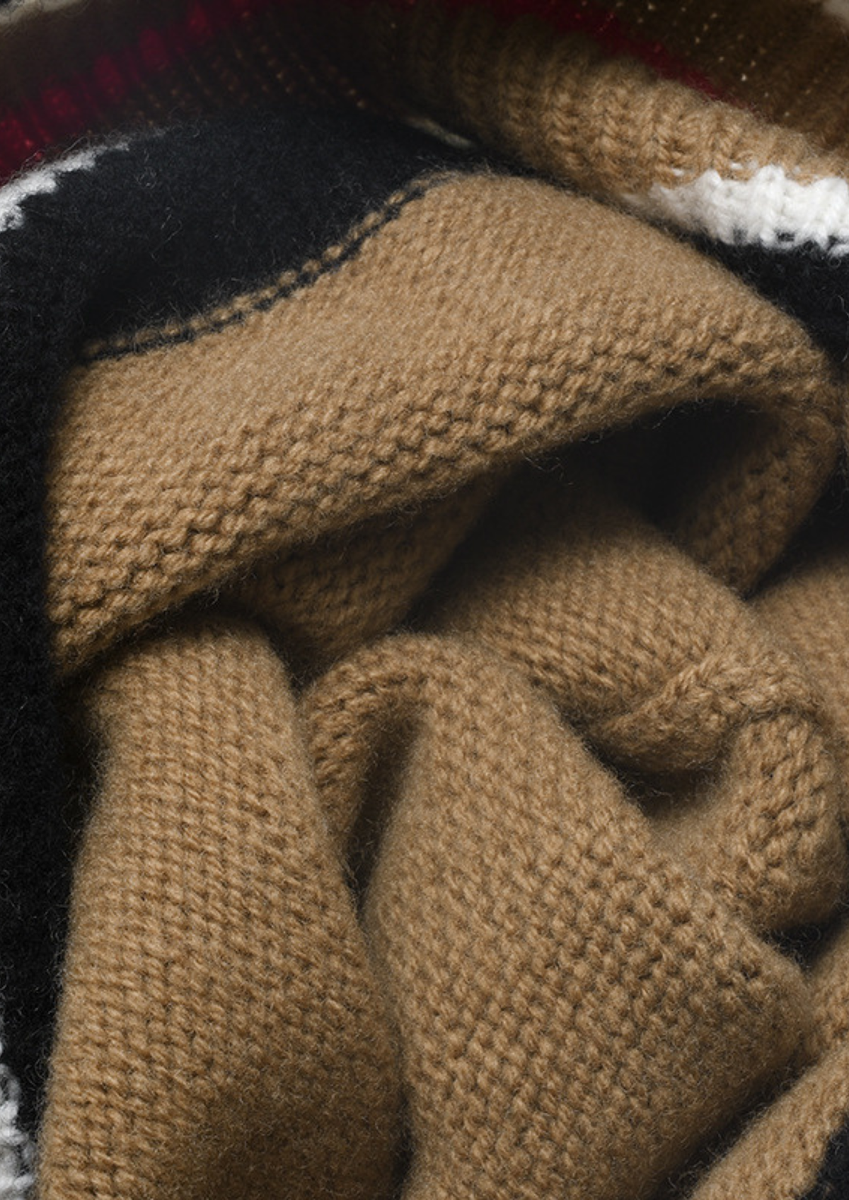 Caramel Merino Wool Wintertime Beanie | Portovelli