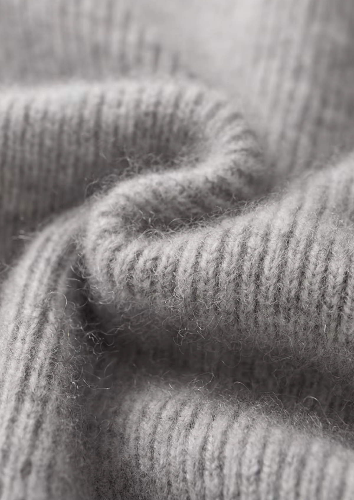 Pure Extra-Fine Merino Wool Ribbed Zip Cardigan | Portovelli