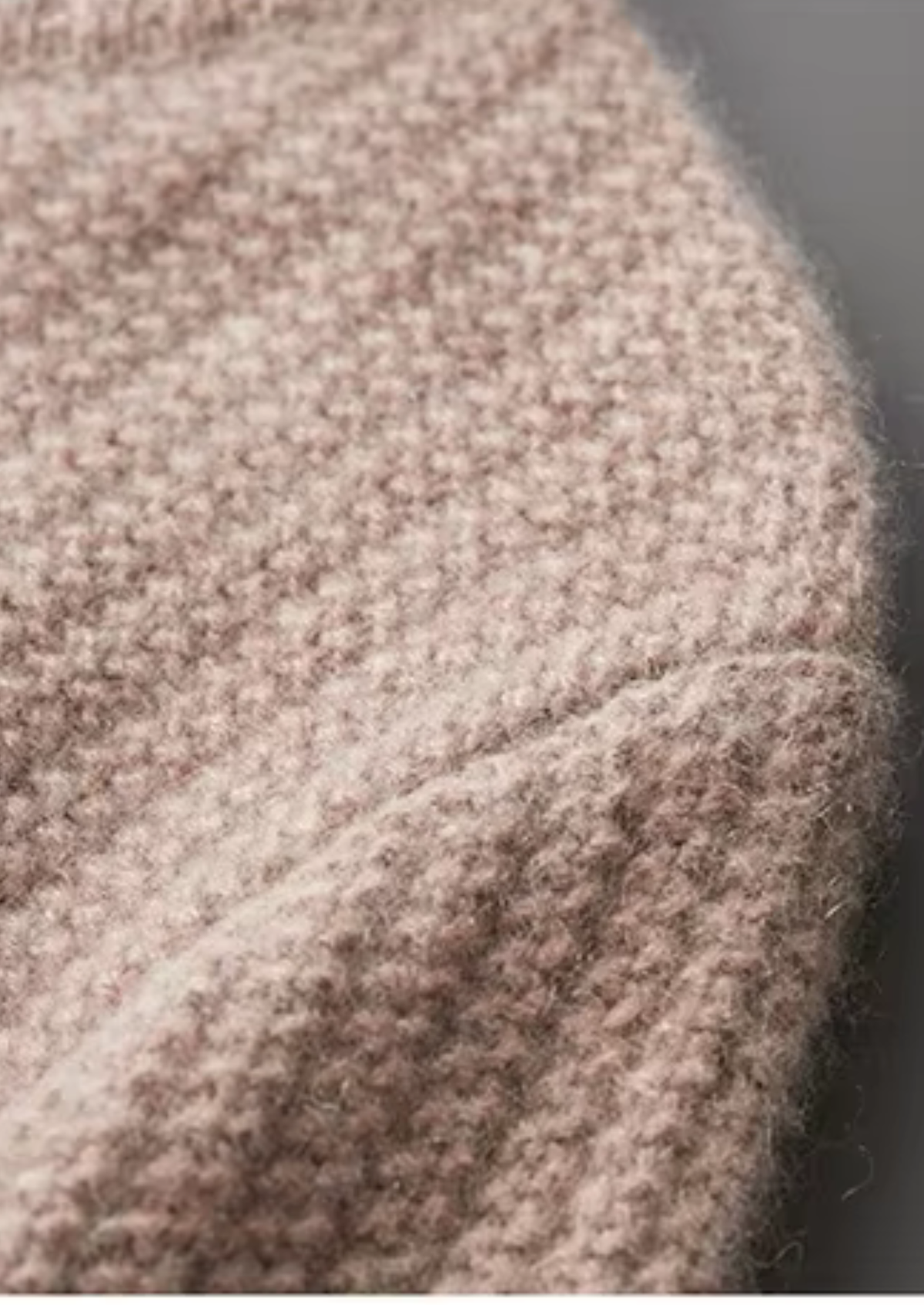Pure Cashmere Beige Heavyweight Crewneck | Portovelli