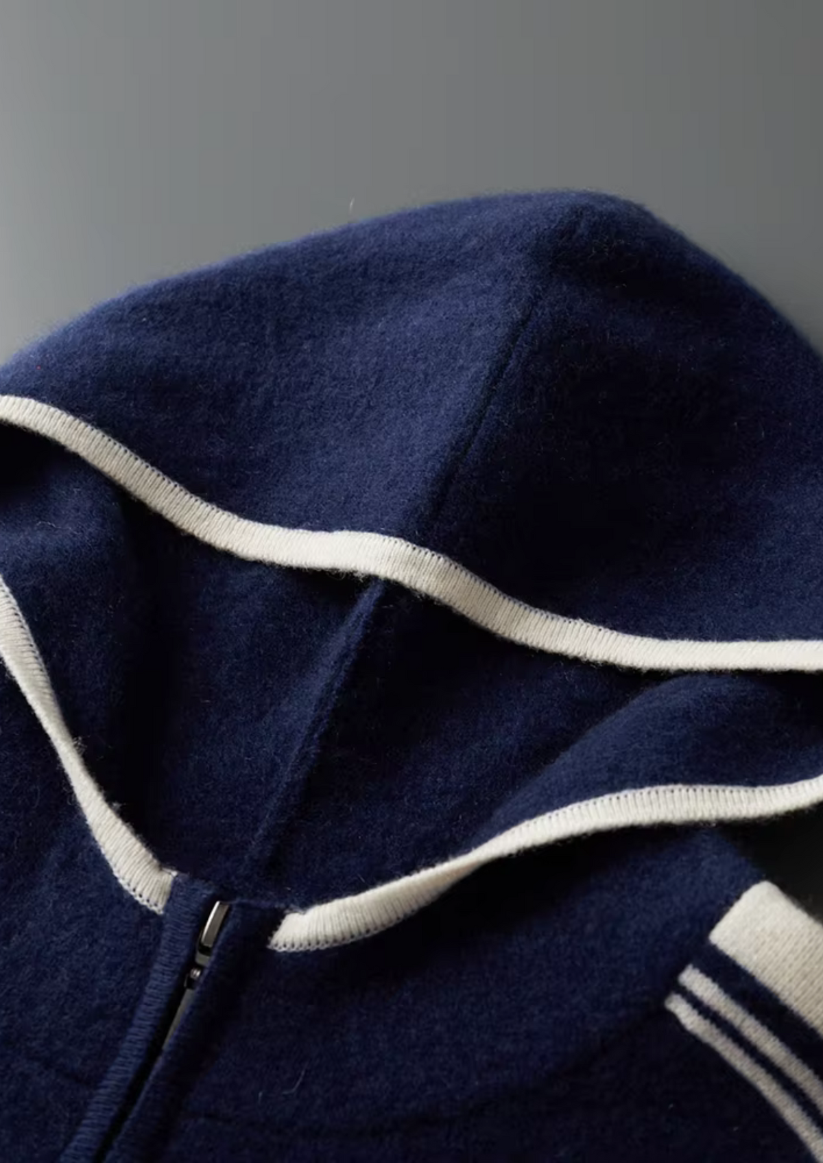 Pure Extra-Fine Merino Wool Navy Blue Damien Set | Portovelli