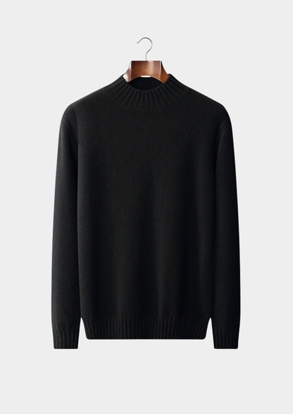 Pure Cashmere Mockneck Sweater | Portovelli