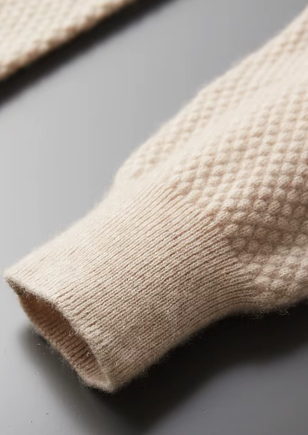 Premium Cashmere Textured Sweater Polo | Portovelli