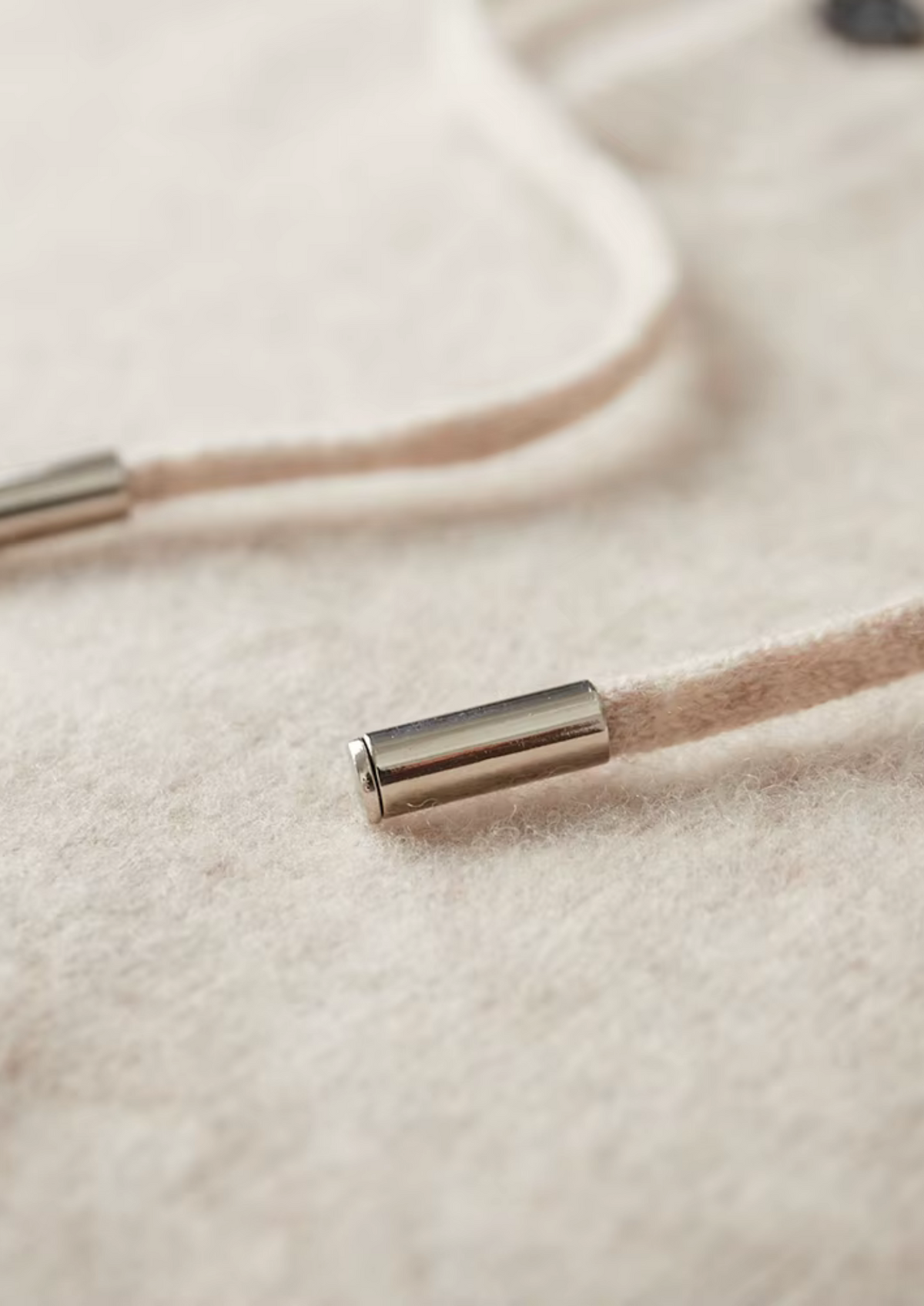 Pure Extra-Fine Merino Wool Button Hoodie | Portovelli