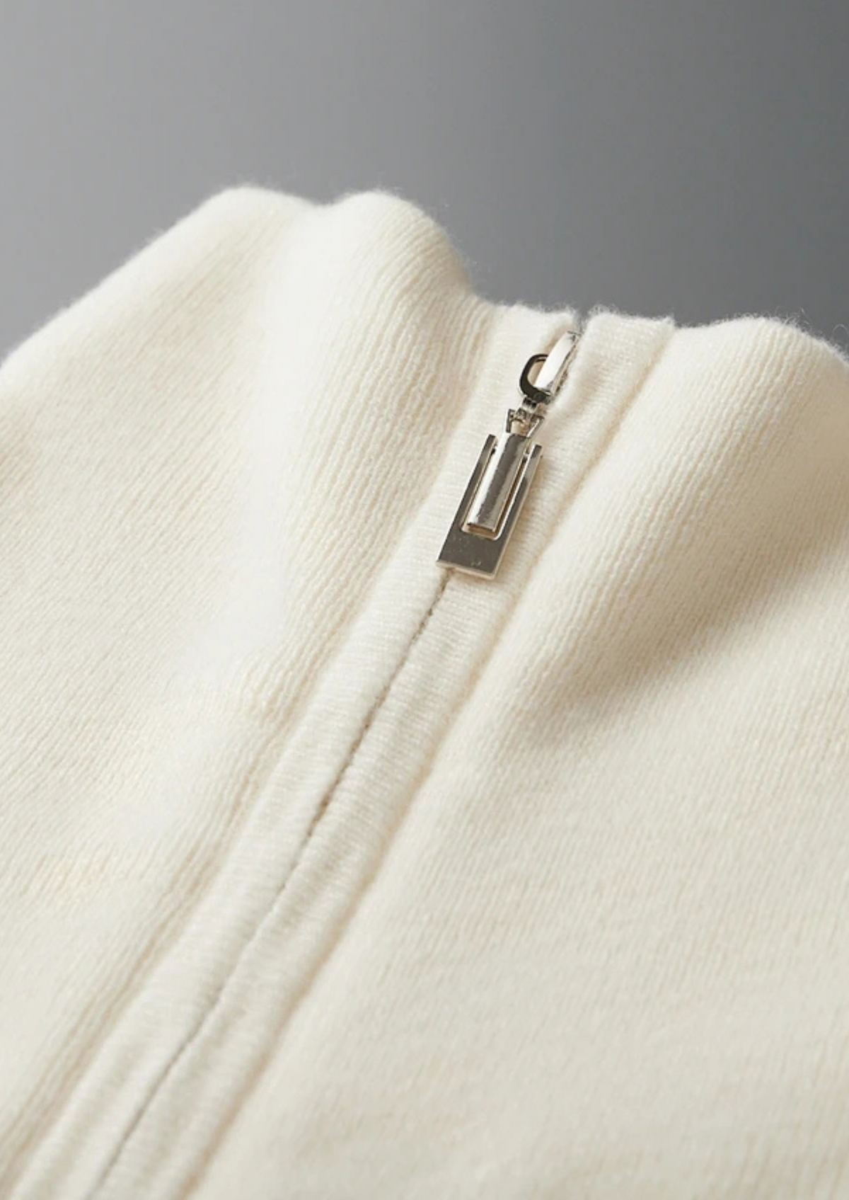 Premium Cashmere Ribbed Half-Zip Sweater | Portovelli