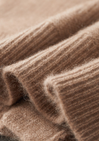 Pure Cashmere Beige Button Overshirt | Portovelli