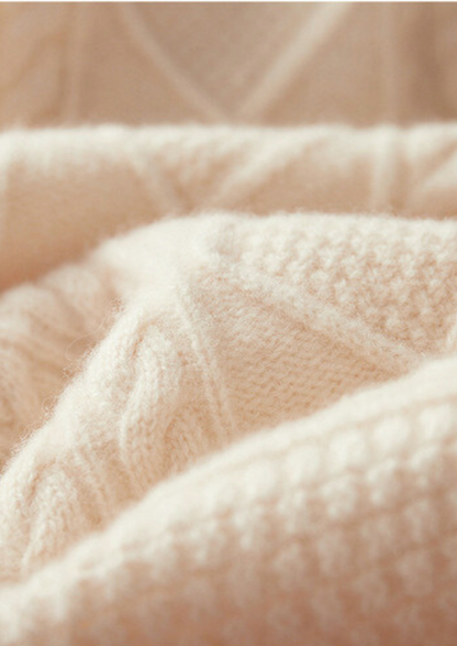 Pure Extra-Fine Merino Wool Wintertime Zipper Hoodie | Portovelli
