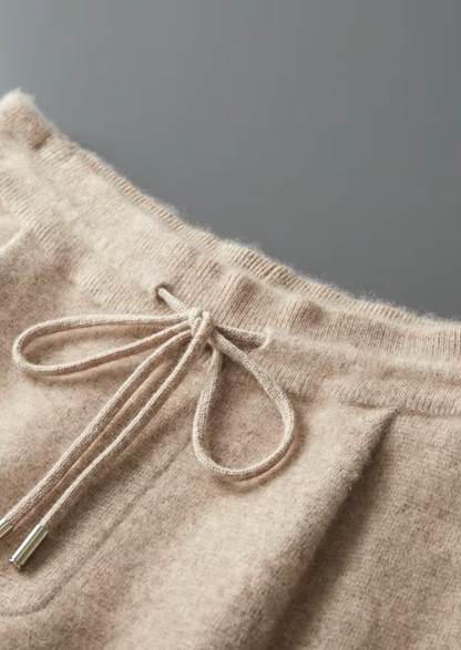 Premium Cashmere Pleated Trousers | Portovelli