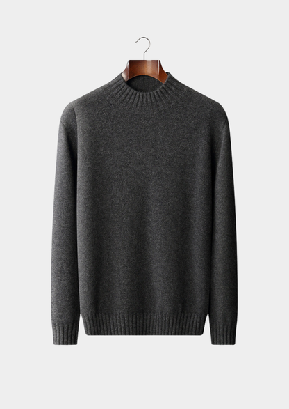 Pure Cashmere Mockneck Sweater | Portovelli