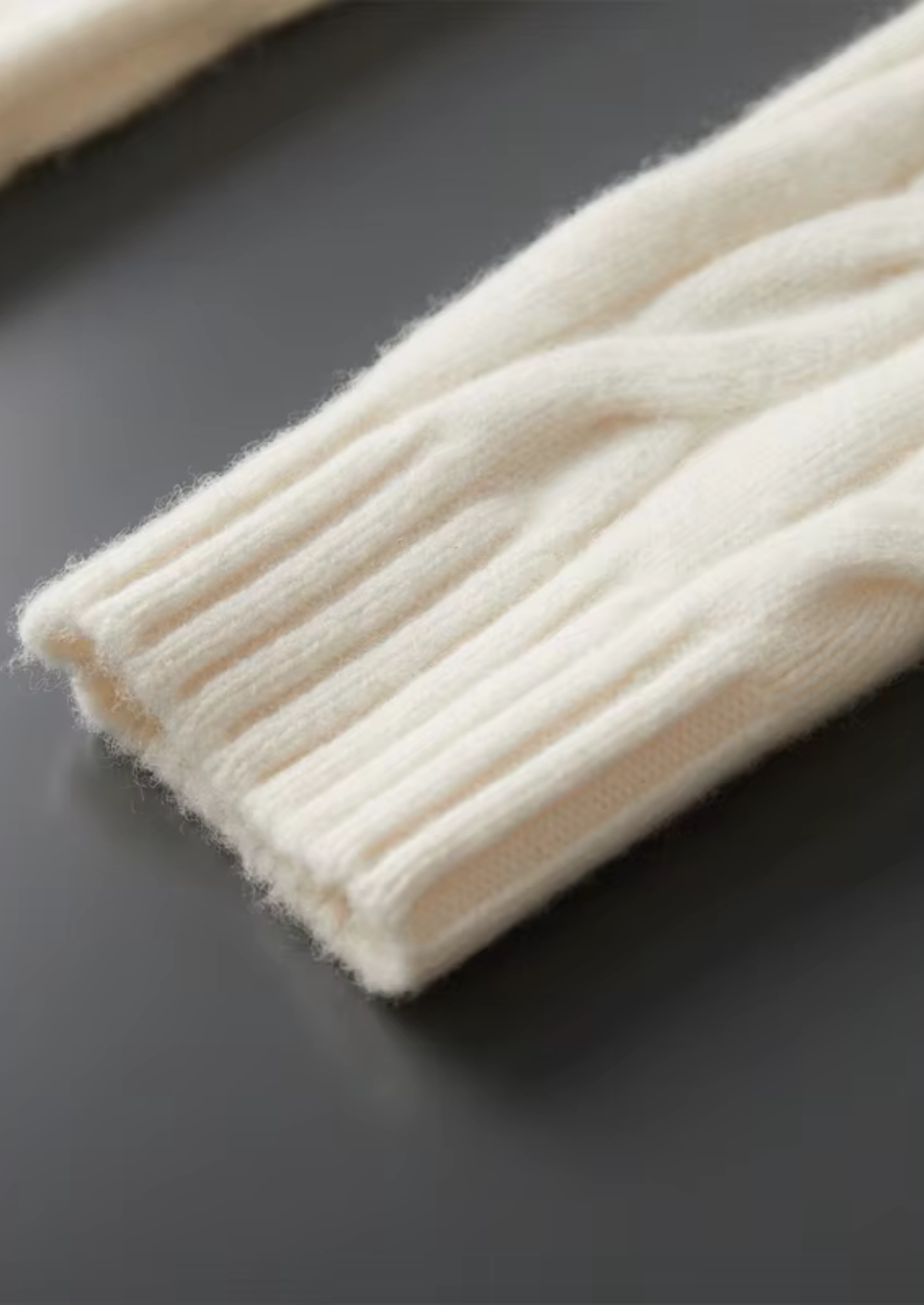 Pure Extra-Fine Merino Wool Dual-Zip Cable Cardigan | Portovelli