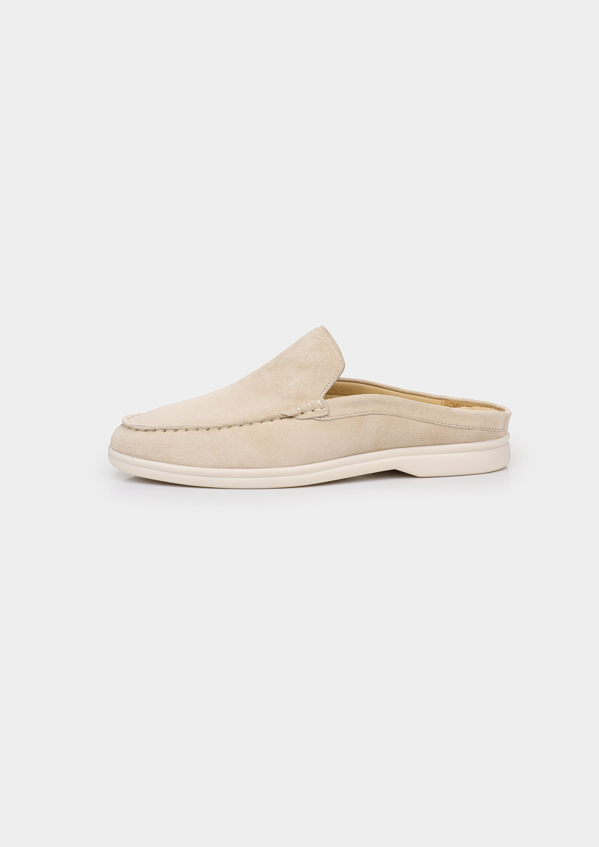 Ivory Marina Suede Slipper | Portovelli