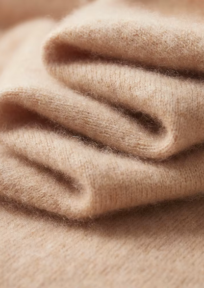 Premium Cashmere Two Tone Zipper Polo | Portovelli