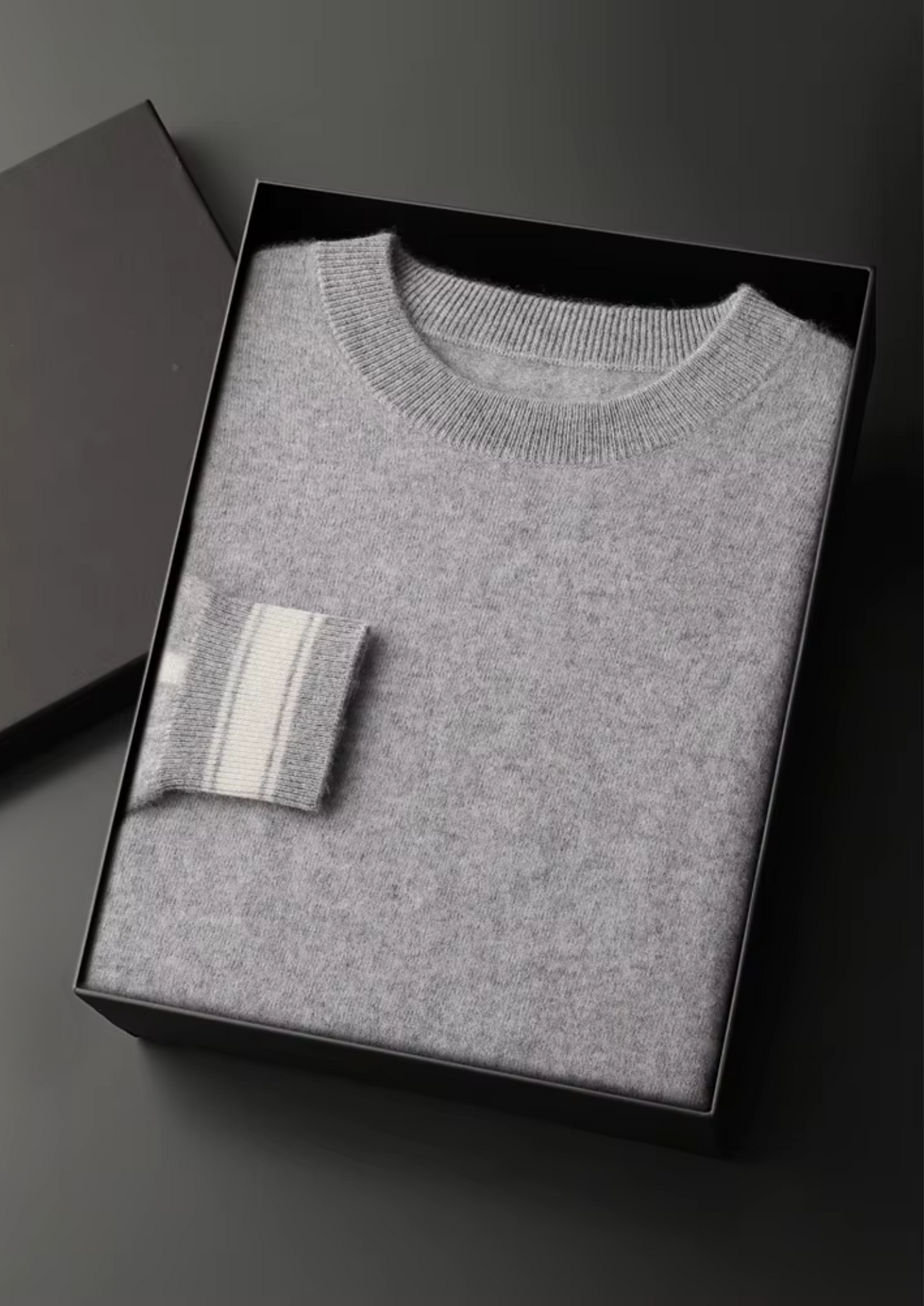 Premium Cashmere Light Gray Vienna Leisure Set | Portovelli