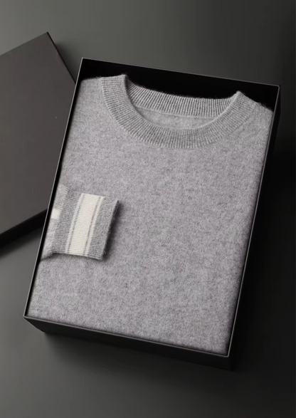 Premium Cashmere Light Gray Vienna Leisure Set | Portovelli