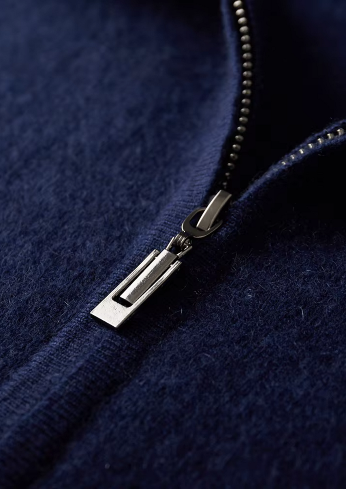 Pure Extra-Fine Merino Wool Navy Blue Damien Set | Portovelli