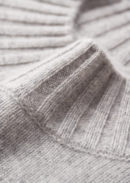 Pure Cashmere Mockneck Sweater | Portovelli