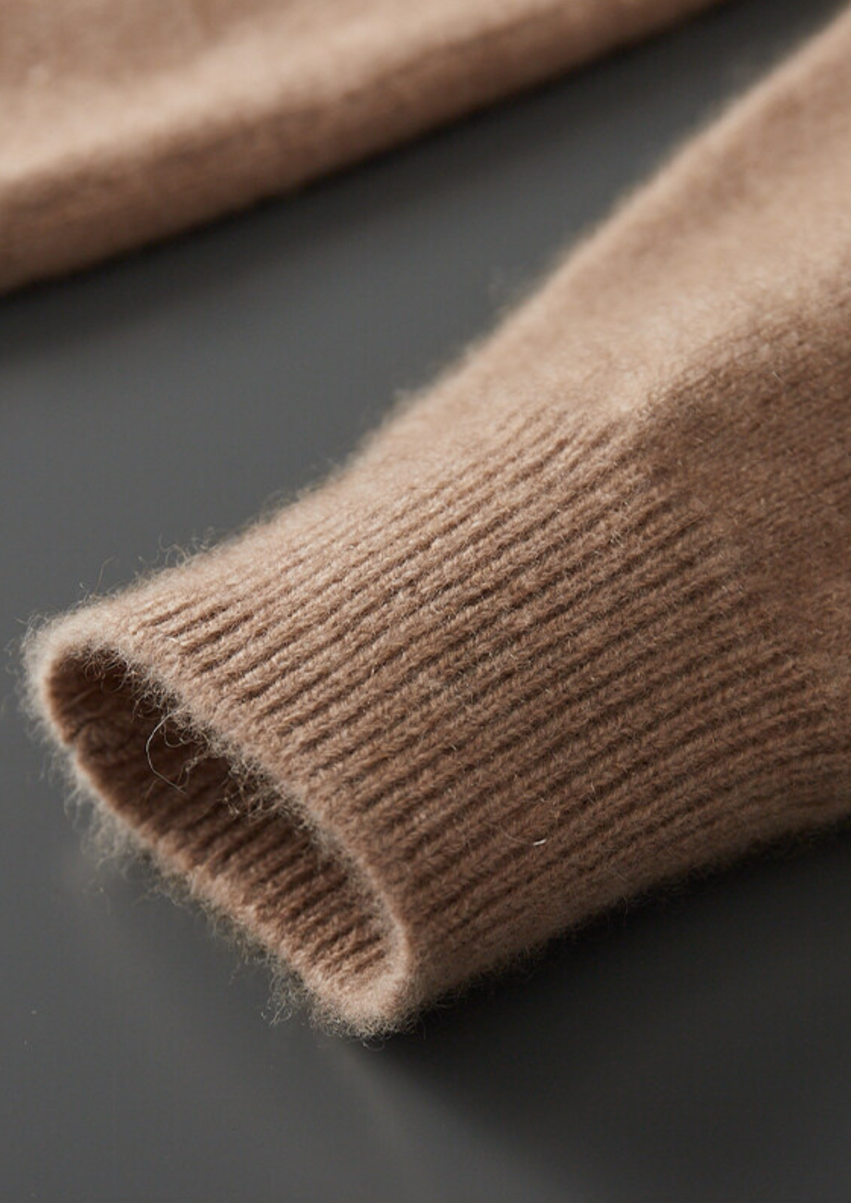 Pure Cashmere Beige Button Sweater | Portovelli