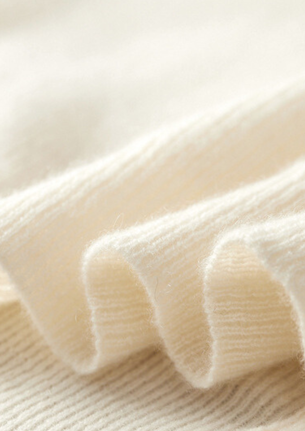 Pure Cashmere Ivory Body Warmer Vest | Portovelli