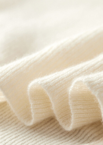 Pure Cashmere Ivory Body Warmer Vest | Portovelli