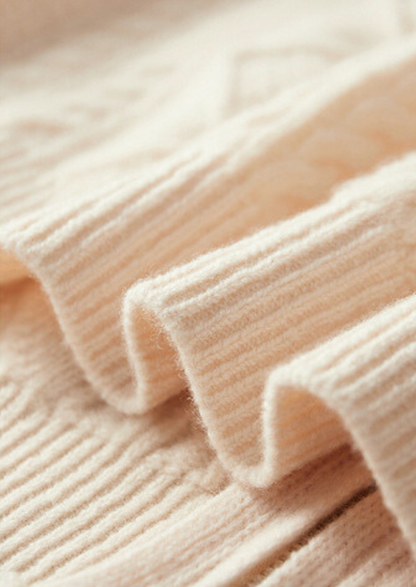 Pure Extra-Fine Merino Wool Wintertime Zipper Hoodie | Portovelli