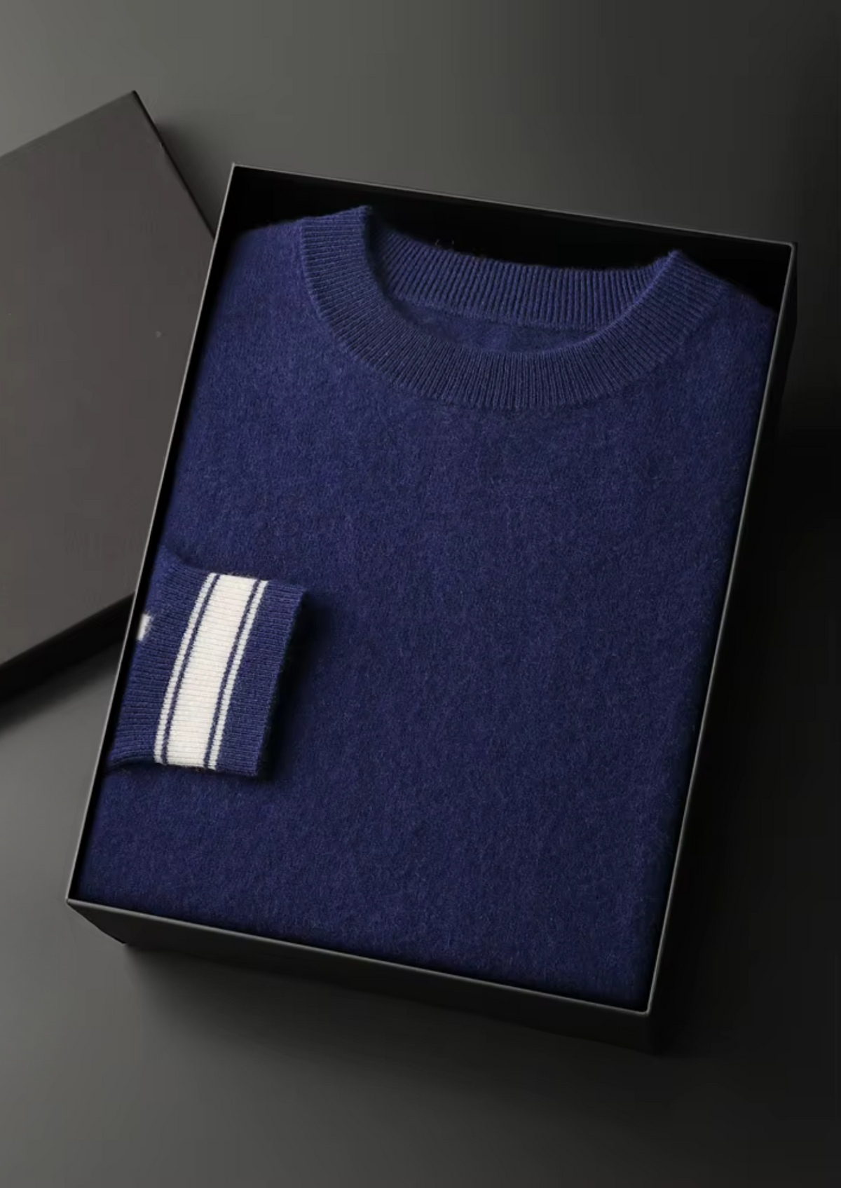 Premium Cashmere Navy Blue Vienna Leisure Set | Portovelli