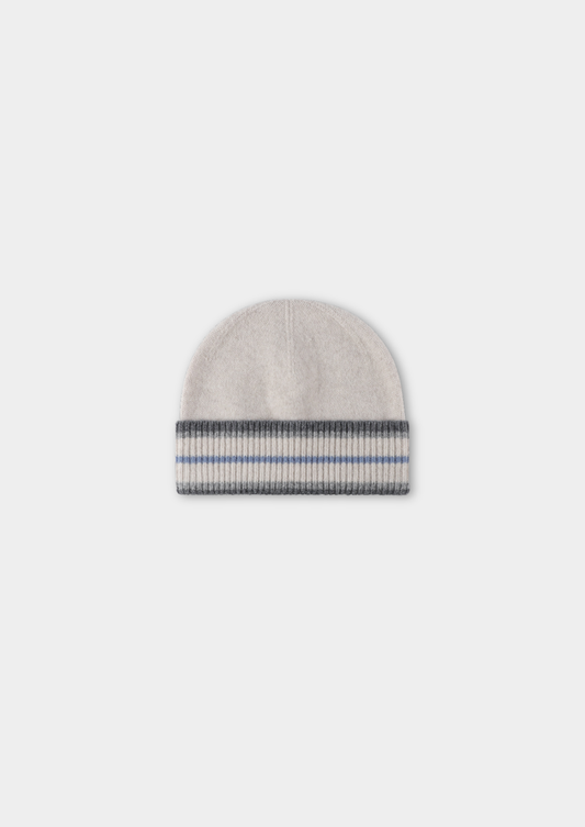 White Merino Wool Wintertime Beanie | Portovelli