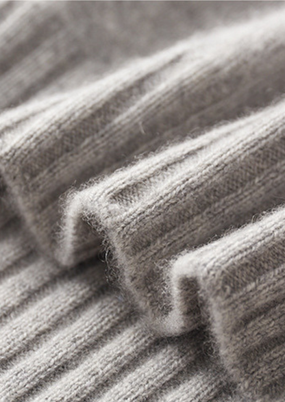 Pure Cashmere Mockneck Sweater | Portovelli