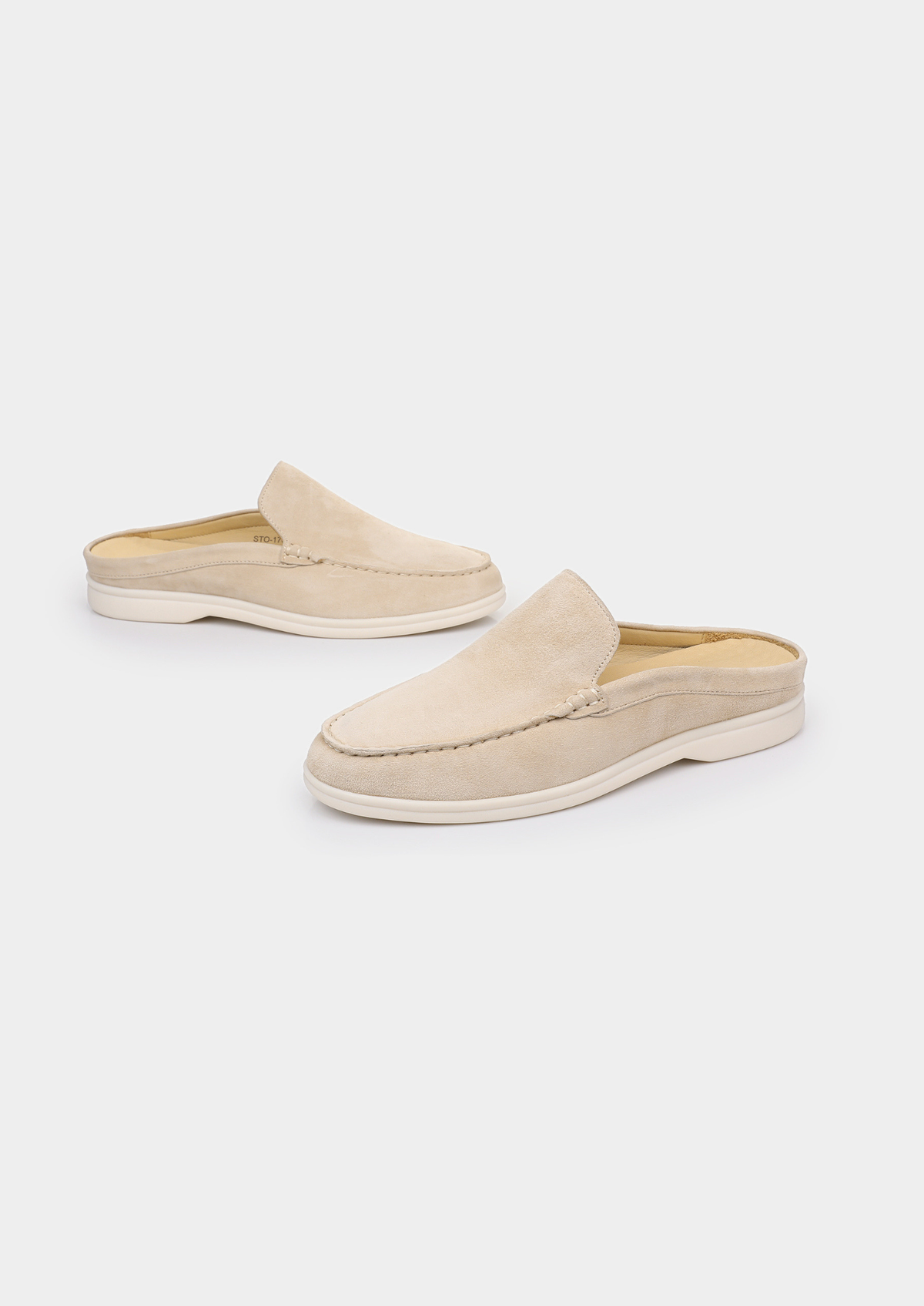 Ivory Marina Suede Slipper | Portovelli