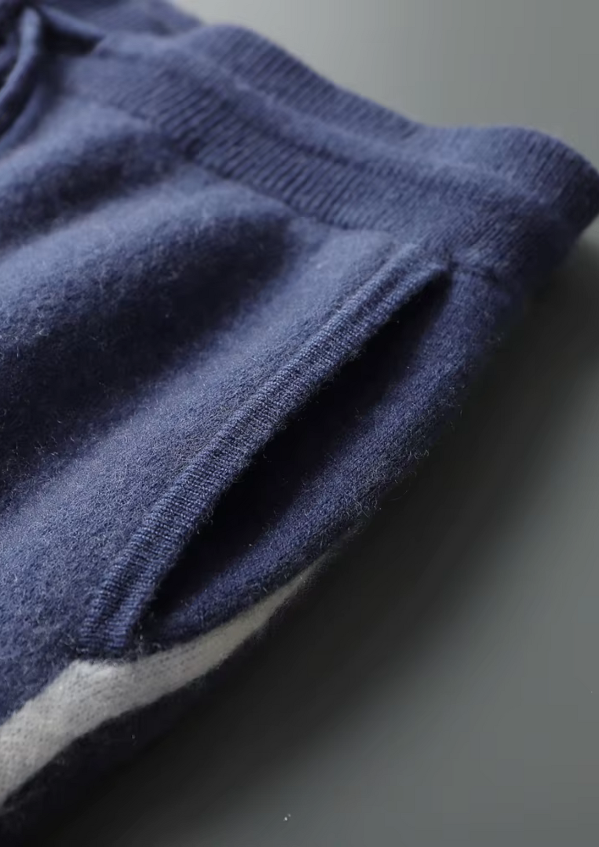 Premium Cashmere Navy Blue Milano Leisure Set | Portovelli