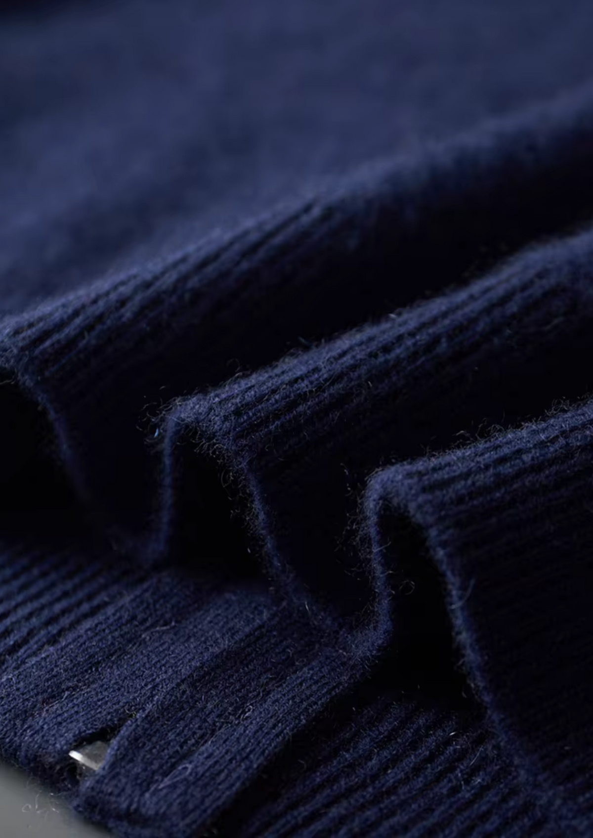Pure Extra-Fine Merino Wool Navy Blue Damien Set | Portovelli