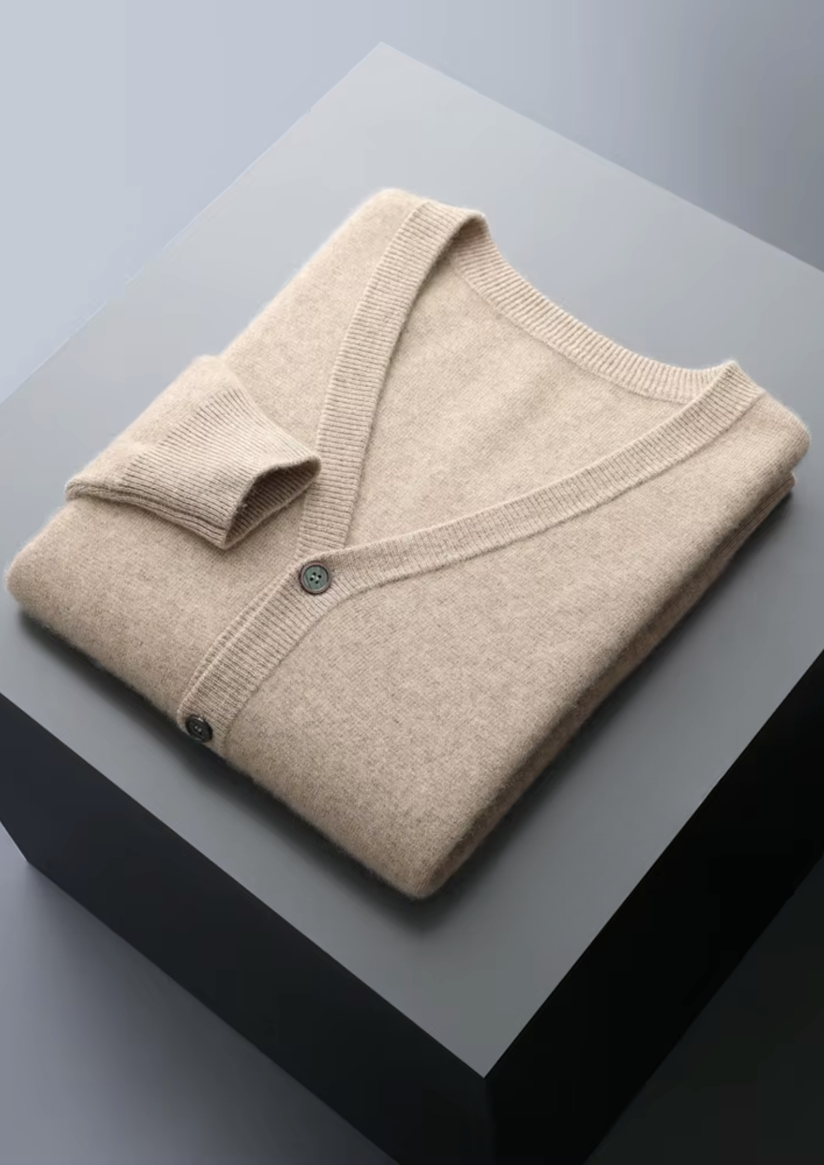 Pure Extra-Fine Merino Wool Essential Cardigan | Portovelli
