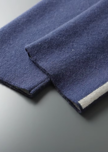 Premium Cashmere Navy Blue Milano Leisure Set | Portovelli
