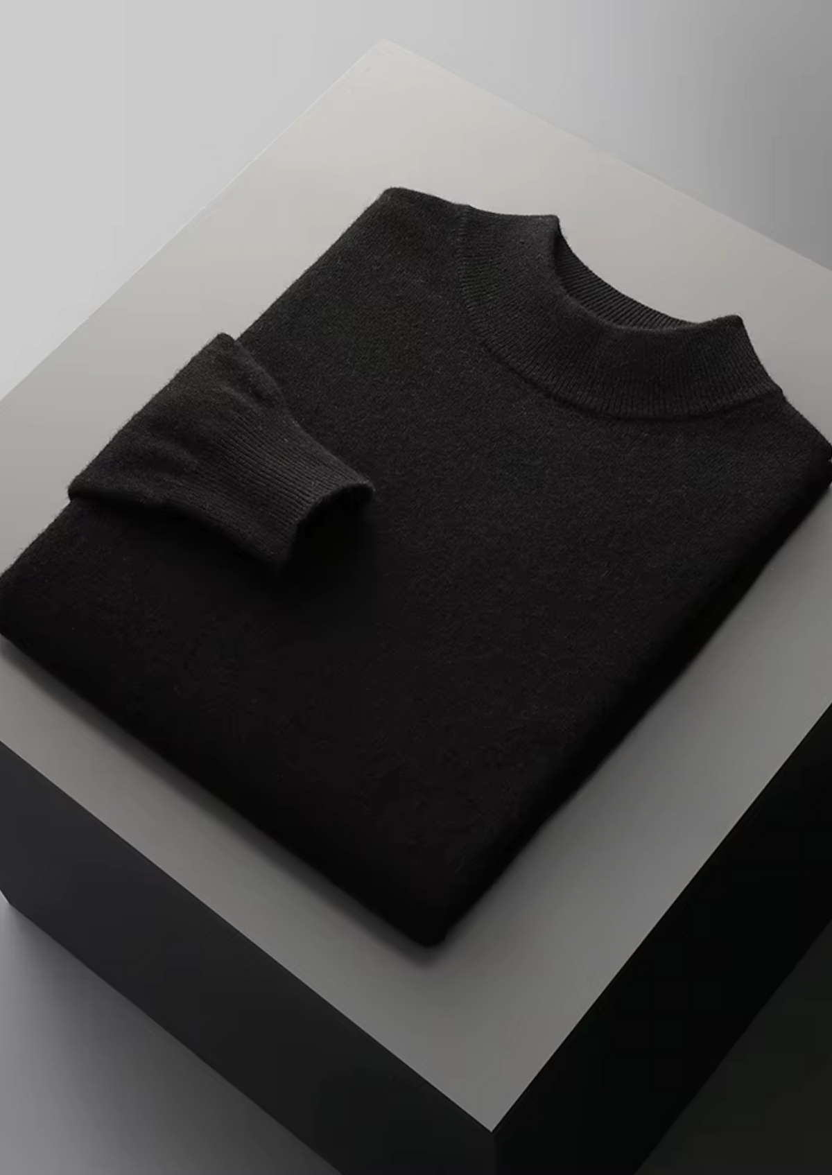 Pure Extra-Fine Merino Wool Classic Mockneck | Portovelli