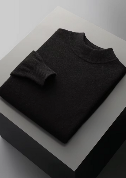 Pure Extra-Fine Merino Wool Classic Mockneck | Portovelli