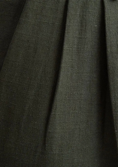 Cagliari Pleated Coastal Trousers - Olive | Portovelli