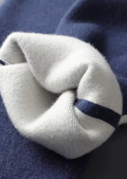 Premium Cashmere Navy Blue Milano Leisure Set | Portovelli