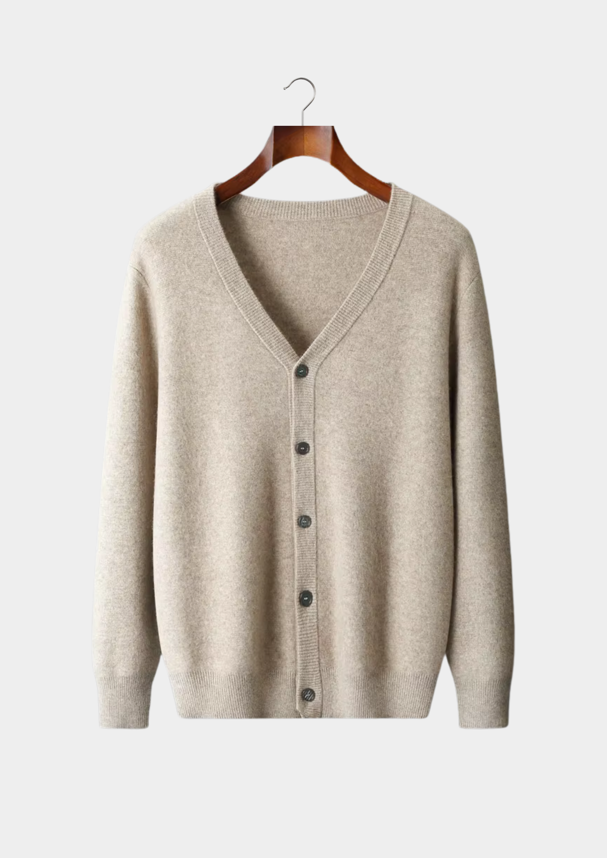 Pure Extra-Fine Merino Wool Essential Cardigan | Portovelli