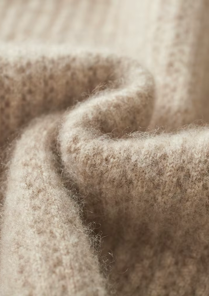 Pure Extra-Fine Merino Wool Ribbed Zipper Hoodie | Portovelli