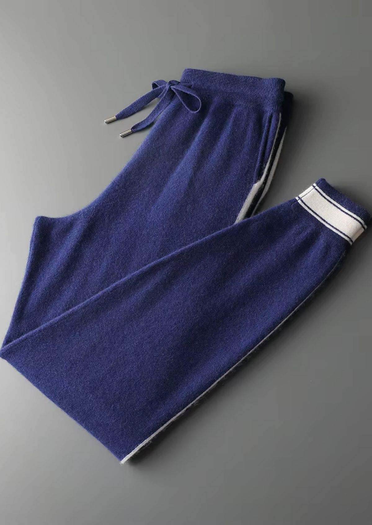 Premium Cashmere Navy Blue Vienna Leisure Set | Portovelli
