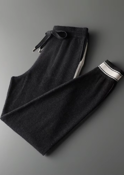 Premium Cashmere Black Vienna Leisure Set | Portovelli