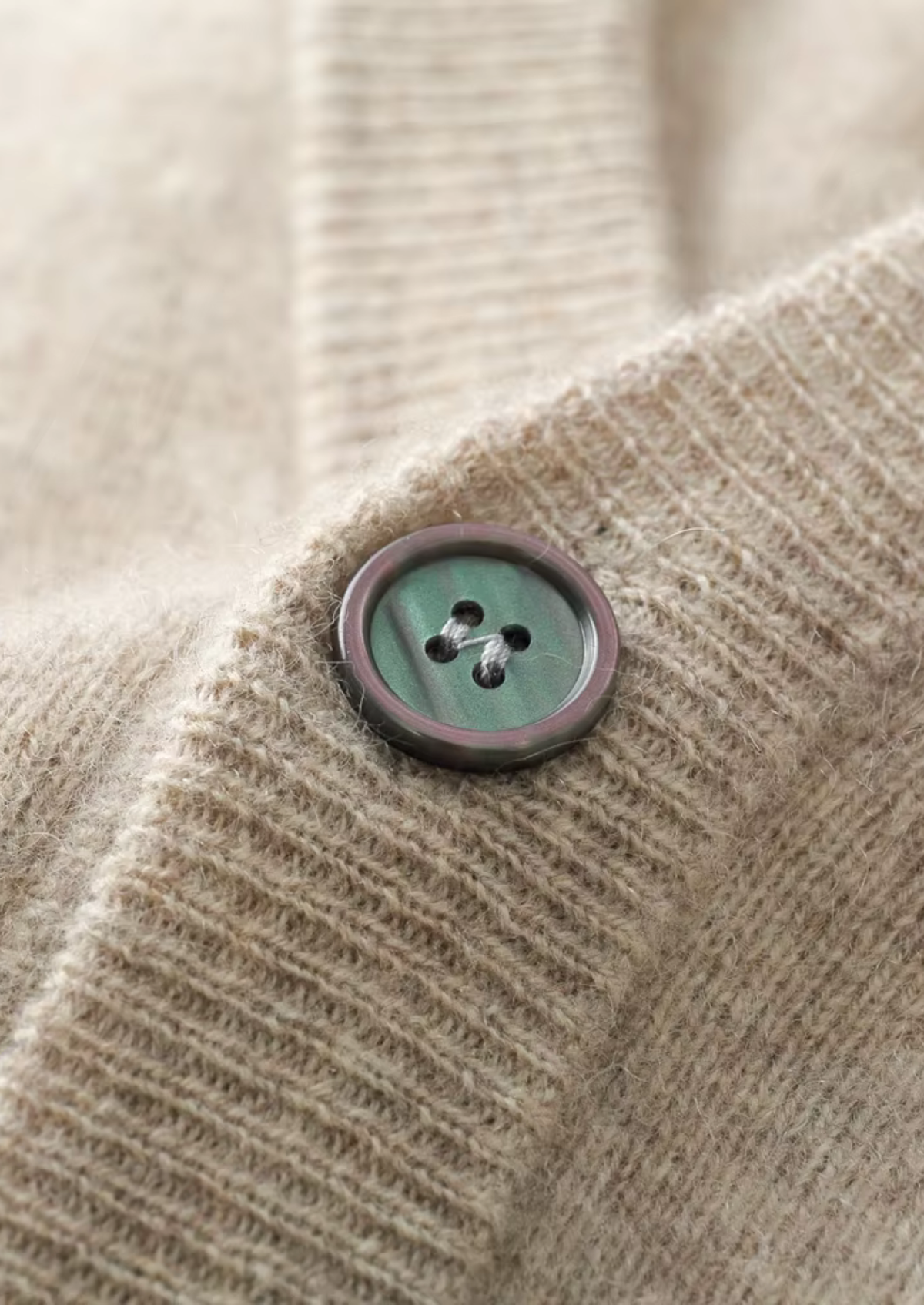 Pure Extra-Fine Merino Wool Essential Cardigan | Portovelli