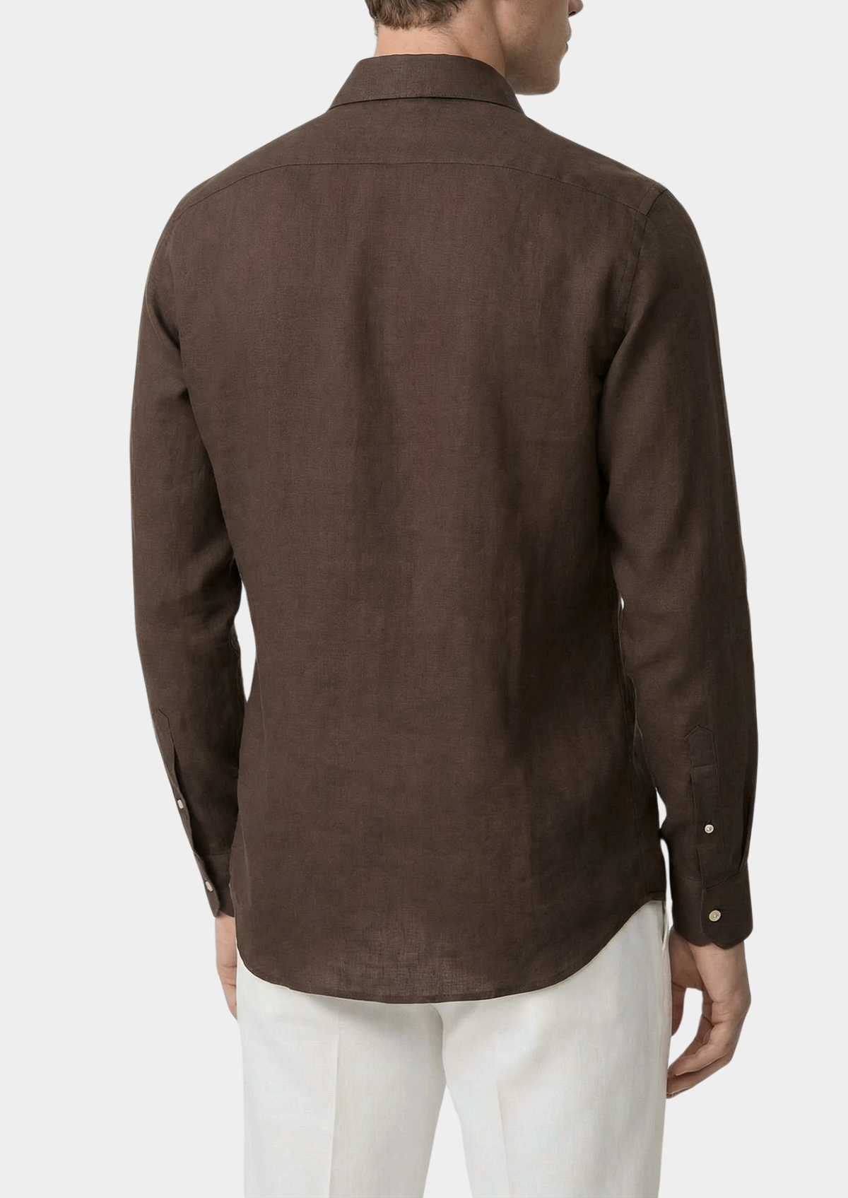 Portofino Coastal Shirt - Dark Brown | Portovelli