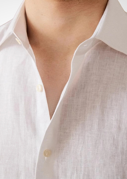 Portofino Coastal Shirt - White | Portovelli