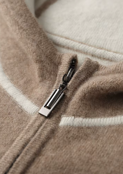 Premium Cashmere Beige Milano Leisure Set | Portovelli