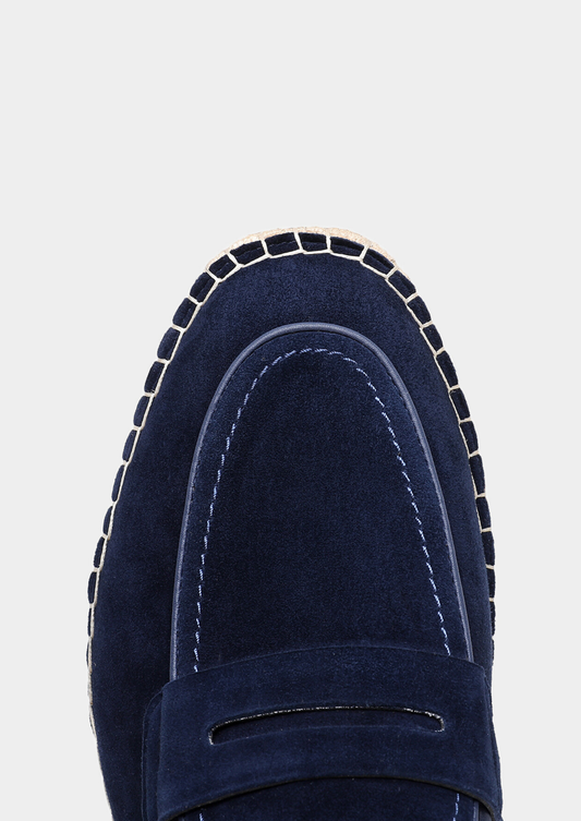 Penny Seaside Espadrilles - Navy Blue | Portovelli